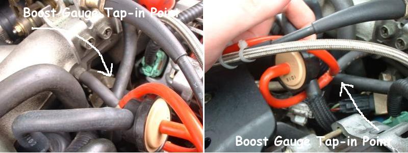 Boost gauge tap-in point